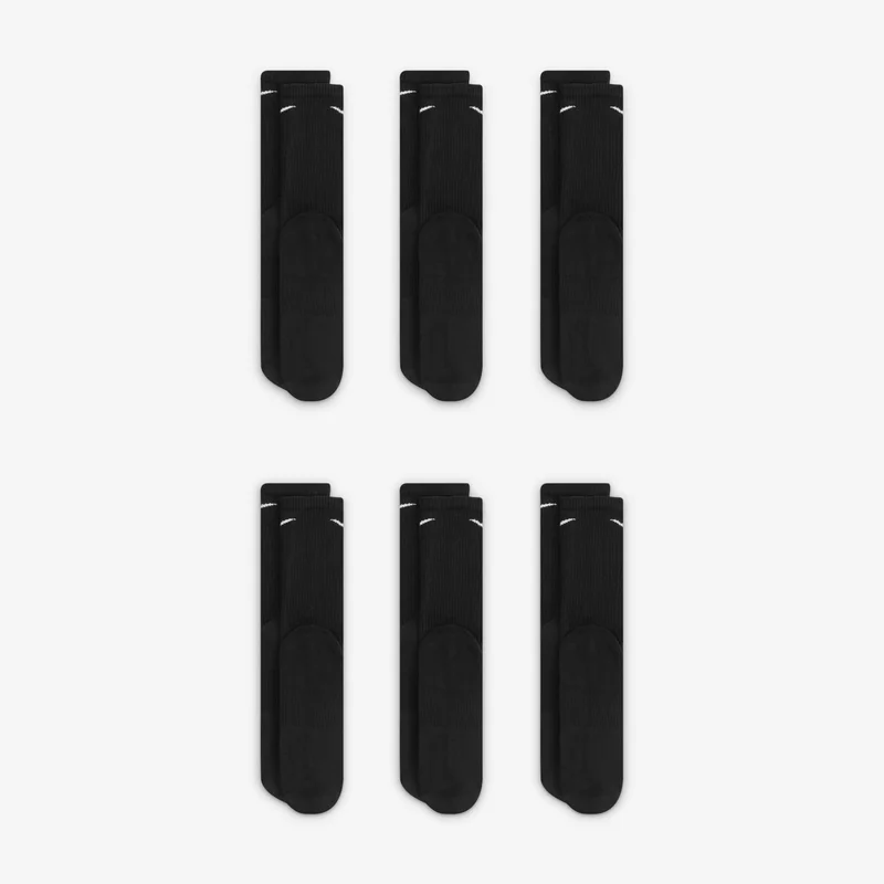 نايكي جوارب تدريب مبطنة للرجال للاستخدام اليومي (6 أزواج)